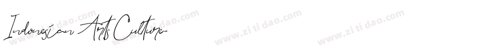 Indonesian Arts Culture字体转换